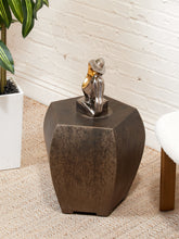 Load image into Gallery viewer, Facet Sculptural Metal Side Table or Stool
