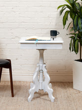 Load image into Gallery viewer, White Antique Pedestal Desk
