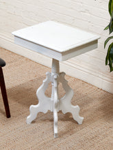 Load image into Gallery viewer, White Antique Pedestal Desk
