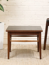 Load image into Gallery viewer, Black Top Mid Century Side Table
