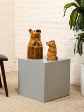 Load image into Gallery viewer, Grey Vintage Cube Pedestal
