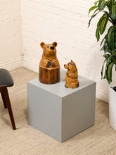 Load image into Gallery viewer, Grey Vintage Cube Pedestal
