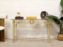 Load image into Gallery viewer, Vintage Cream Console Entry Table
