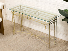 Load image into Gallery viewer, Vintage Cream Console Entry Table
