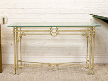 Load image into Gallery viewer, Vintage Cream Console Entry Table
