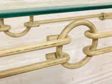 Load image into Gallery viewer, Vintage Cream Console Entry Table
