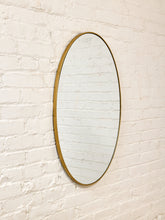 Load image into Gallery viewer, Oval Gold Mirror
