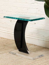 Load image into Gallery viewer, Post Modern Italian Glass and Chrome Table
