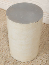 Load image into Gallery viewer, Plinth Cream Cylindrical Pedestal Side Table
