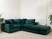 Load image into Gallery viewer, Hunter Green Sectional
