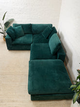 Load image into Gallery viewer, Hunter Green Sectional
