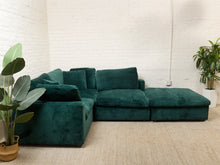 Load image into Gallery viewer, Hunter Green Sectional
