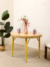 Load image into Gallery viewer, Formica Yellow Base Dinette Table
