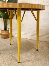Load image into Gallery viewer, Formica Yellow Base Dinette Table
