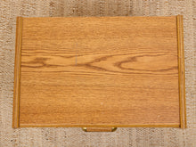 Load image into Gallery viewer, Boho Vintage Oak Nightstand
