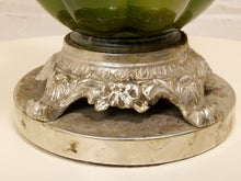 Load image into Gallery viewer, Green Vintage Lamp with Leopard Shade
