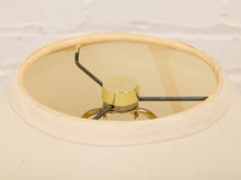 Load image into Gallery viewer, Brass Column Pair Table Lamp with Cream Shades
