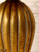 Load image into Gallery viewer, Brass Pineapple Table Lamp with Cream Shade
