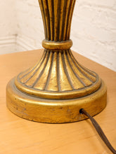 Load image into Gallery viewer, Brass Pineapple Table Lamp with Cream Shade
