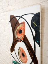 Load image into Gallery viewer, Orbit &amp; Form Contemporary Abstract Painting with Organic Shapes and Graphic Black Lines

