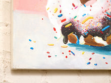 Load image into Gallery viewer, Sprinkled Donut Pop Art Painting

