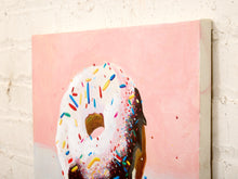Load image into Gallery viewer, Sprinkled Donut Pop Art Painting
