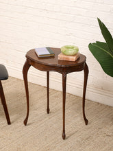Load image into Gallery viewer, Petite Louis XV Style Side Table in Carved Walnut Table
