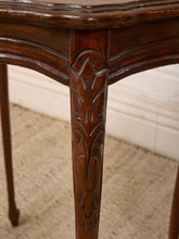 Load image into Gallery viewer, Petite Louis XV Style Side Table in Carved Walnut Table
