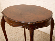 Load image into Gallery viewer, Petite Louis XV Style Side Table in Carved Walnut Table

