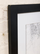 Load image into Gallery viewer, Palm Springs Street Map Framed Minimal City Map Print in Black and White
