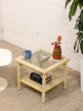 Load image into Gallery viewer, Bamboo Side Table in Yellow
