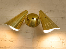 Load image into Gallery viewer, Vintage Mid-Century Dual Sconce
