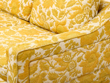 Load image into Gallery viewer, Yellow Floral Sofa as found
