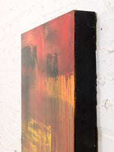 Load image into Gallery viewer, Ember Falls Large Abstract Painting in Red Gold Black and Amber

