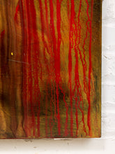 Load image into Gallery viewer, Ember Falls Large Abstract Painting in Red Gold Black and Amber
