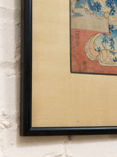 Load image into Gallery viewer, Original 19th-Century Japanese Ukiyo-e Woodblock Print Titled "Kneeling Geisha" (or Bijin by the Coast), Created by the Prolific Edo-Period Master Utagawa Kunisada (also known as Toyokuni III, 1786–1865)#2
