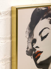 Load image into Gallery viewer, Girl with Bow Charcoal Art Print
