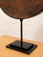 Load image into Gallery viewer, Drum Stand Round Wood Accent Sculpture on Pedestal Base
