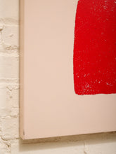 Load image into Gallery viewer, Orbit Totem Minimal Abstract Print in Red Black and Cream
