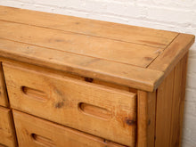 Load image into Gallery viewer, Pine Rustic Primitive 6 Drawer Dresser

