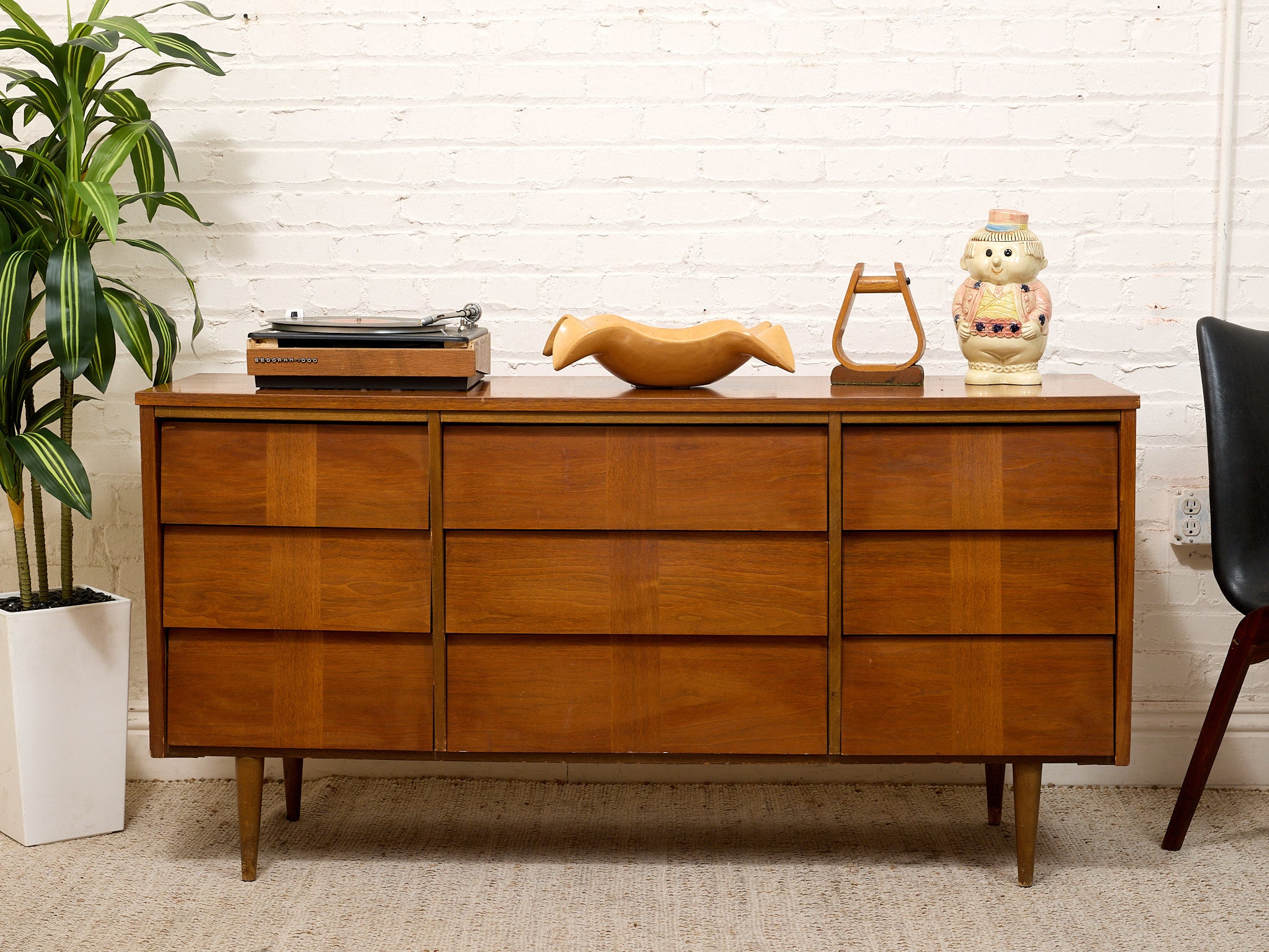Louvered Drawer 9 Dresser – Sunbeam Vintage