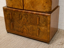 Load image into Gallery viewer, 1930’s Art Deco Burr Walnut Compactum Wardrobe
