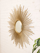Load image into Gallery viewer, Gold Sunburst Mirror

