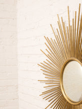 Load image into Gallery viewer, Gold Sunburst Mirror
