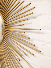 Load image into Gallery viewer, Gold Sunburst Mirror
