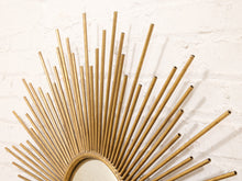 Load image into Gallery viewer, Gold Sunburst Mirror
