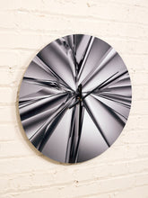 Load image into Gallery viewer, Contemporary Clock, Abstract, Art, Folded Illusion
