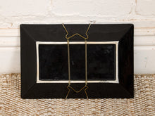 Load image into Gallery viewer, Black Vintage Tray Hangs on Wall as Art
