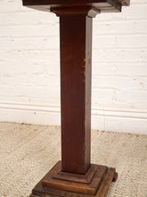 Load image into Gallery viewer, Primitive Vintage Pedestal
