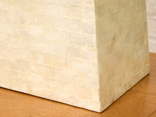 Load image into Gallery viewer, Pearl Tessellated Shell Table Lamp with Rectangular Shade
